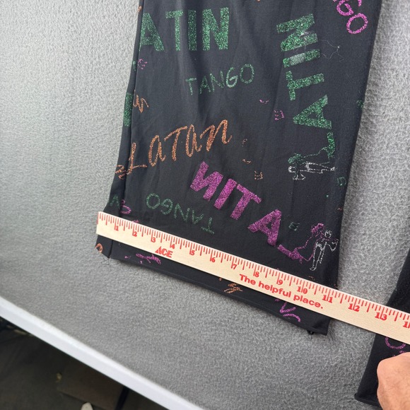 Vintage Dansco Disco Pants Small LA Made USA Tango Latin Dance Flare Halloween - Picture 10 of 12